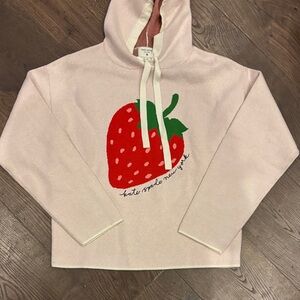 Kate Spade Blush Hoodie with Strawberry Motif